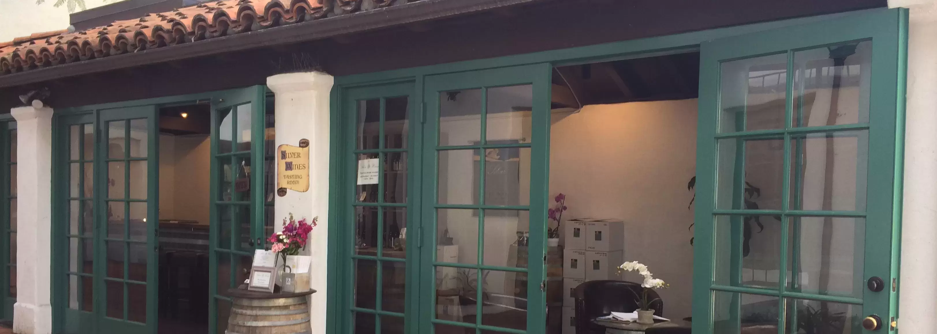 front entrance of tasting room